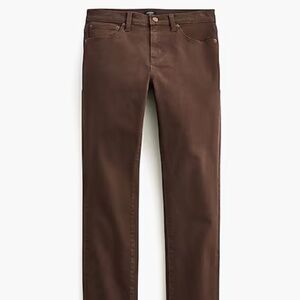 J. Crew's 'The Sutton' Espresso straight-fit garment-dyed five-pocket pant
